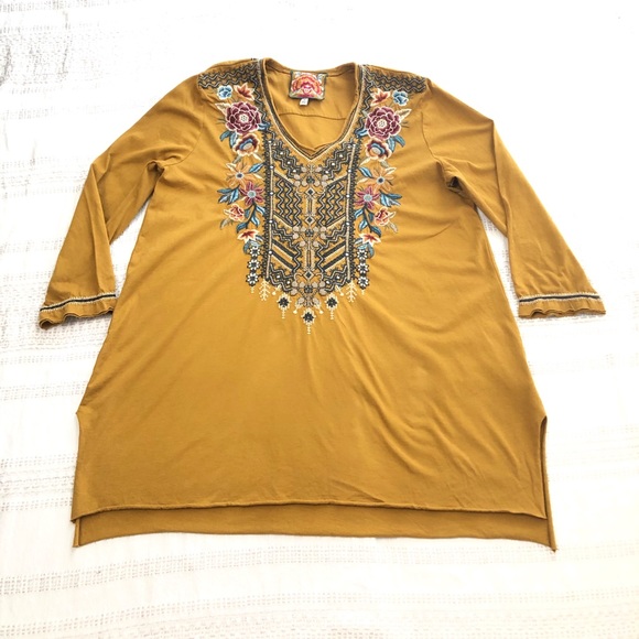 Los Angeles Tops - Los Angeles blouse mustered yellow size M